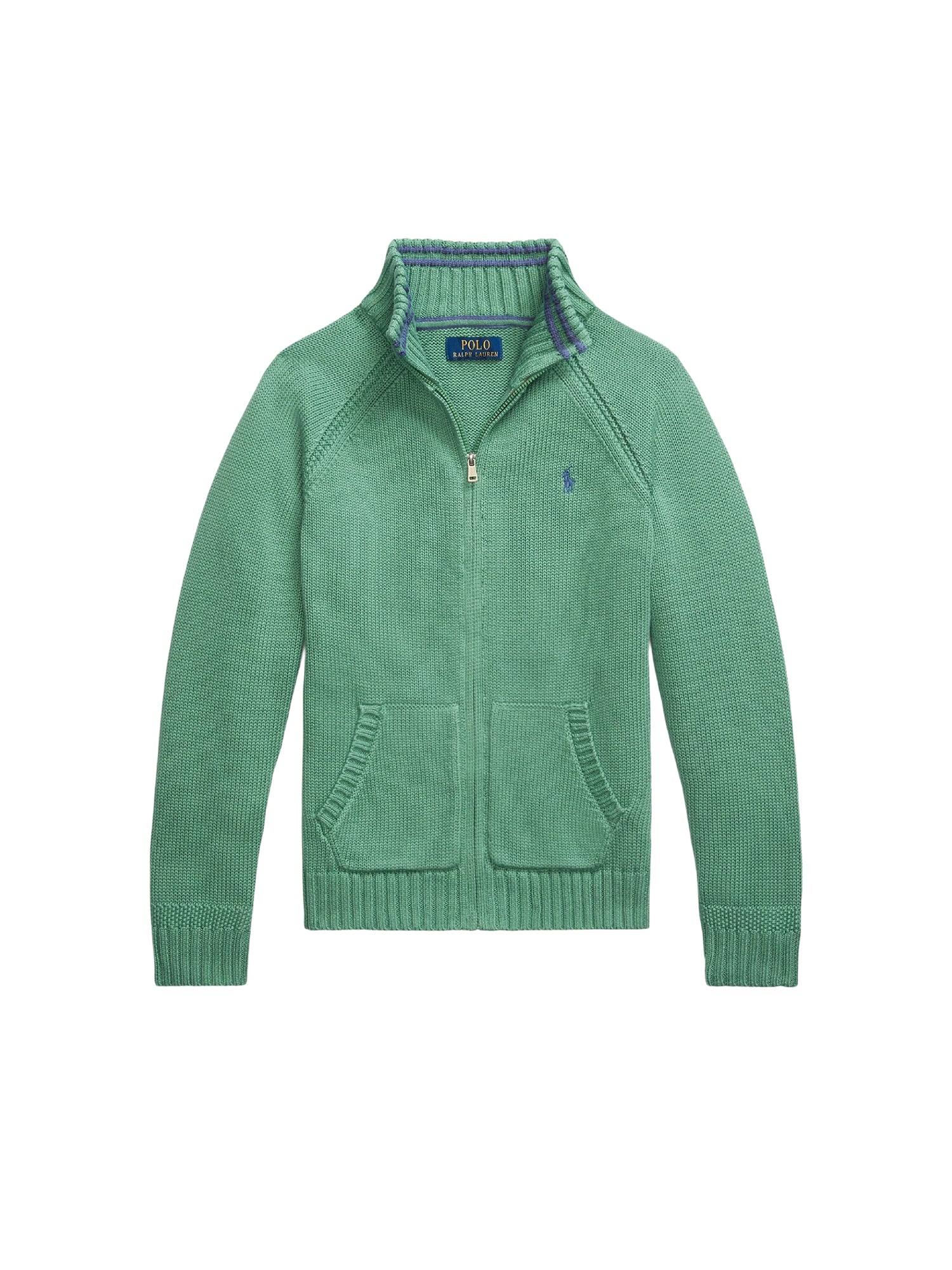 Full zip jumper - Fairway Green