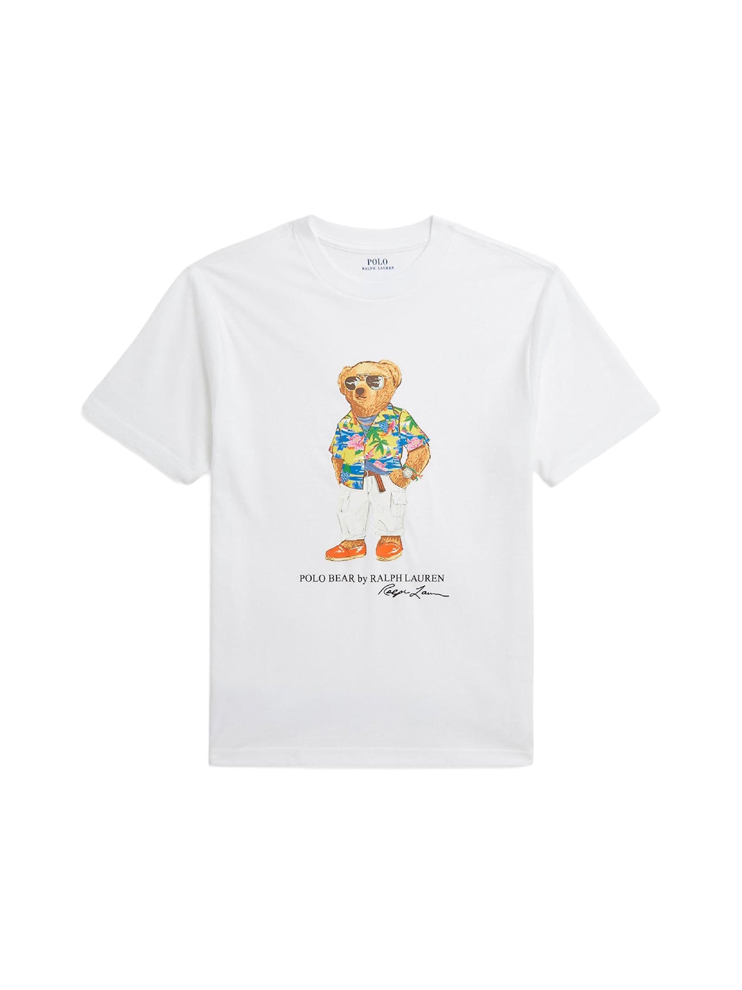 T-shirt Polo Bear jersey de coton  - Bear White