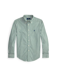 Chemise rayée en popeline de coton - New Forest & White