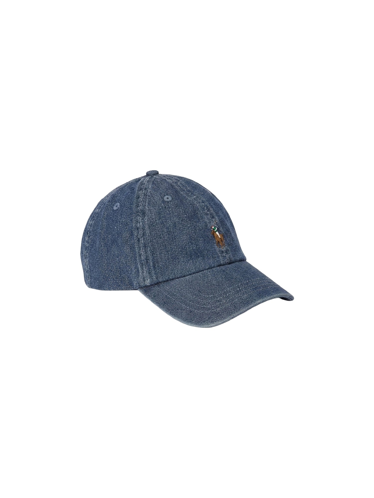 Casquette de baseball en denim - Medium Wash Denim & Multicolore