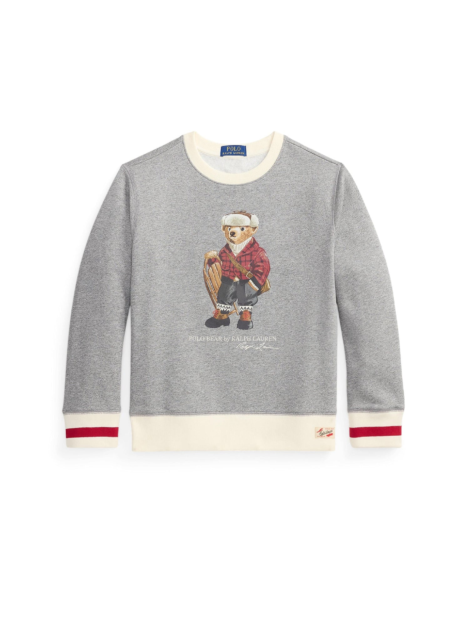 Sweat Polo Bear en molleton - Bear Vintage Pepper Heather