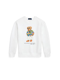 Bear fleece polo shirt - Bear White