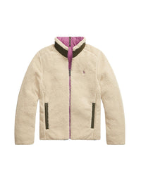Veste réversible P-Layer 2 col cheminée - Spring Beige & Tea Rose
