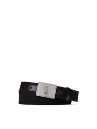 Belt with buckle - Black With Nickel