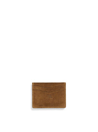 Limited edition card case in suede - Pale Russet