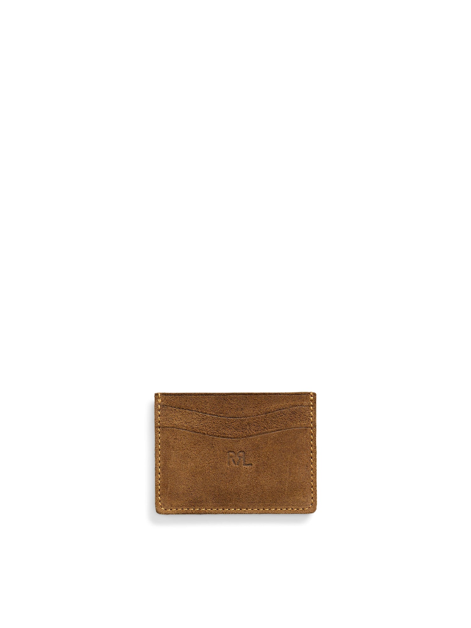 Limited edition card case in suede - Pale Russet