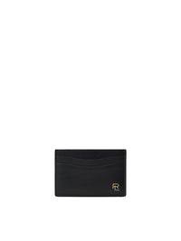 Porte-cartes monogramme en cuir - Black