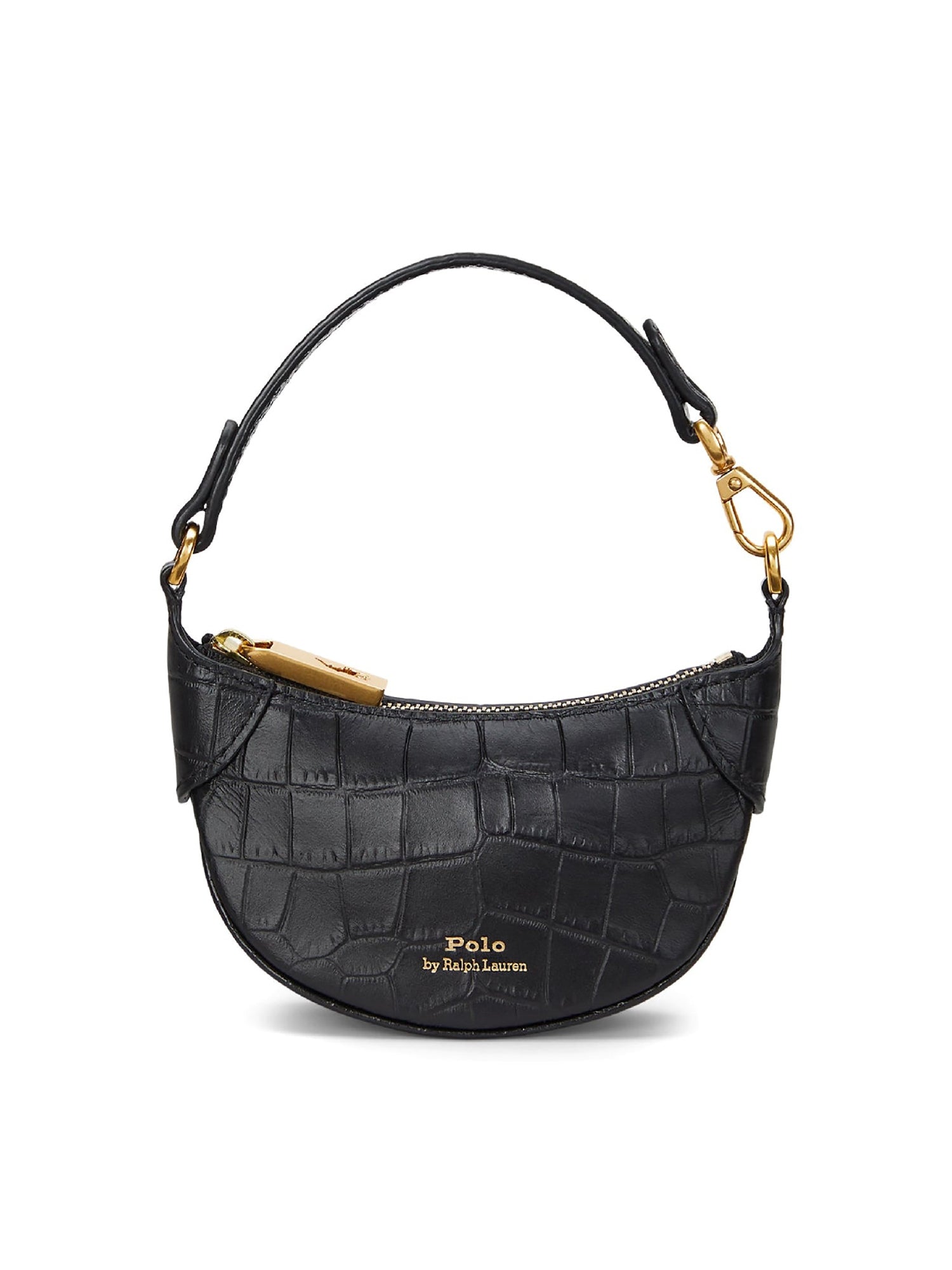 Porte-cartes Polo ID en cuir gauffré - Black