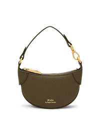 Polo ID cardholder in grained leather - Hunting Olive