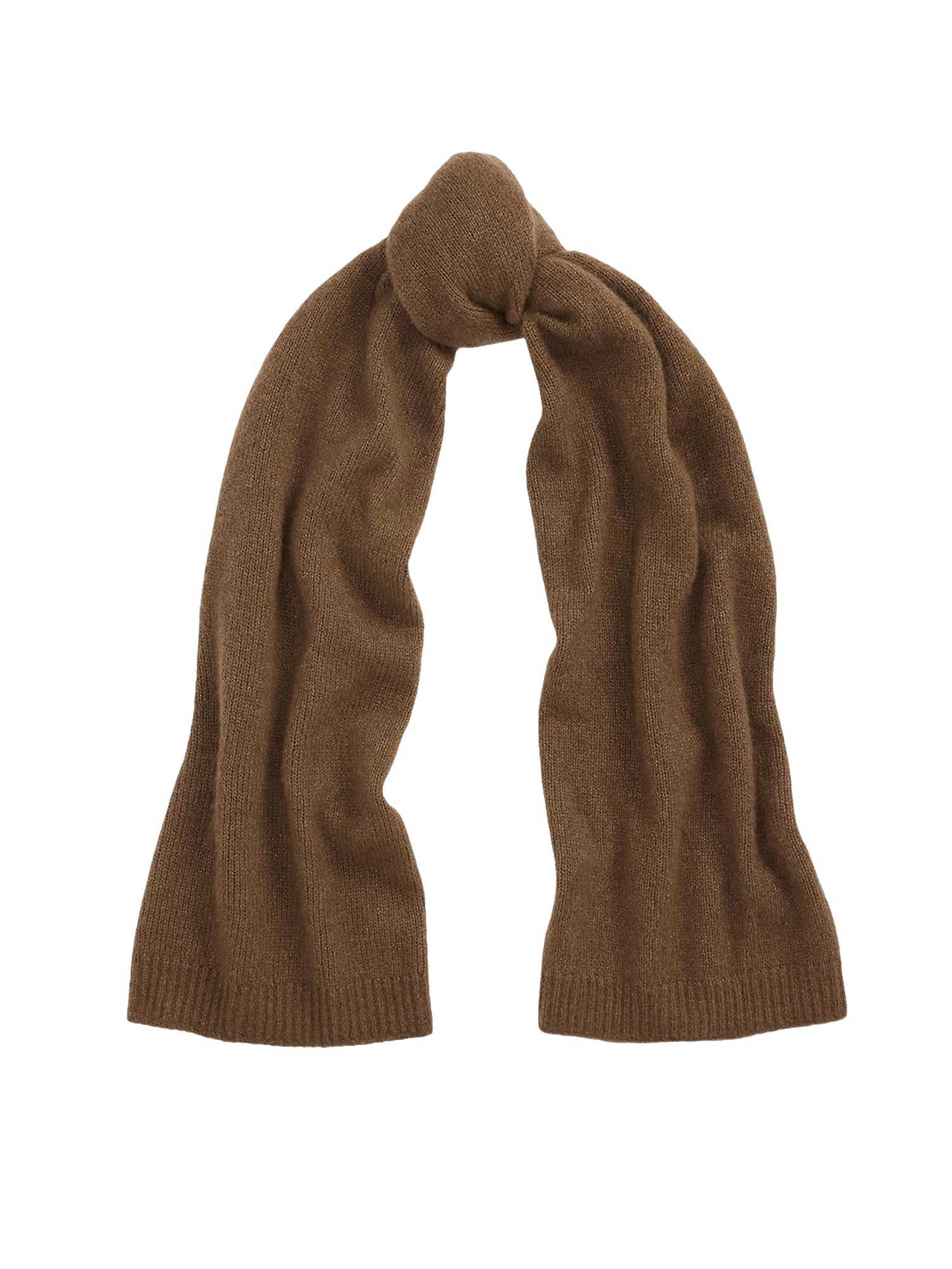 Écharpe en soie et cachemire grattés - Taupe Melange