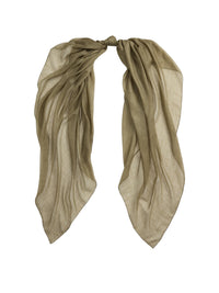 Écharpe en pashmina de cachemire et soie mélangé - Moss