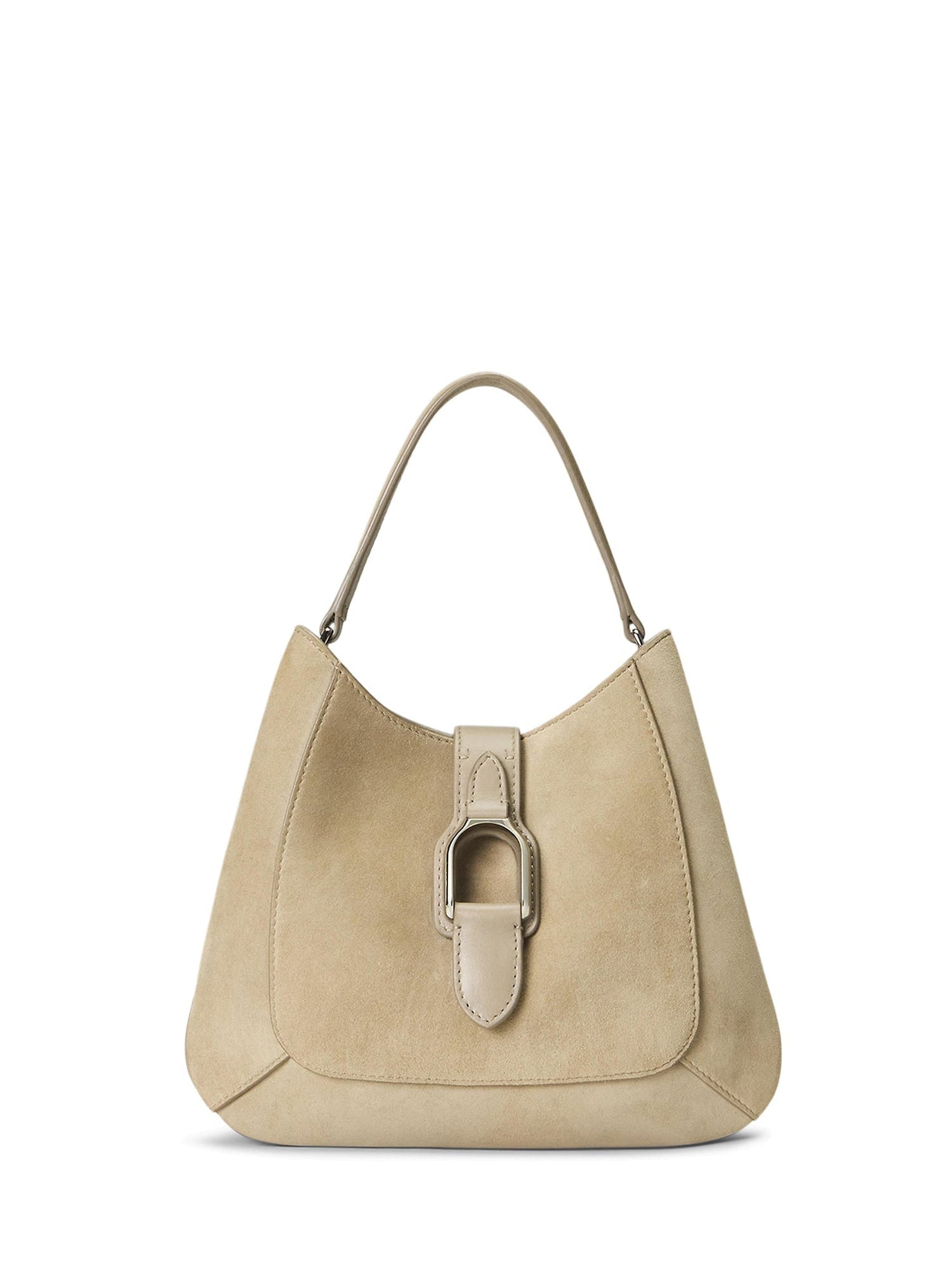 Mini-sac porté épaule Welington en daim - Mineral