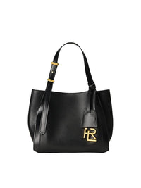 RL 888 mini-cabas in leather - Black