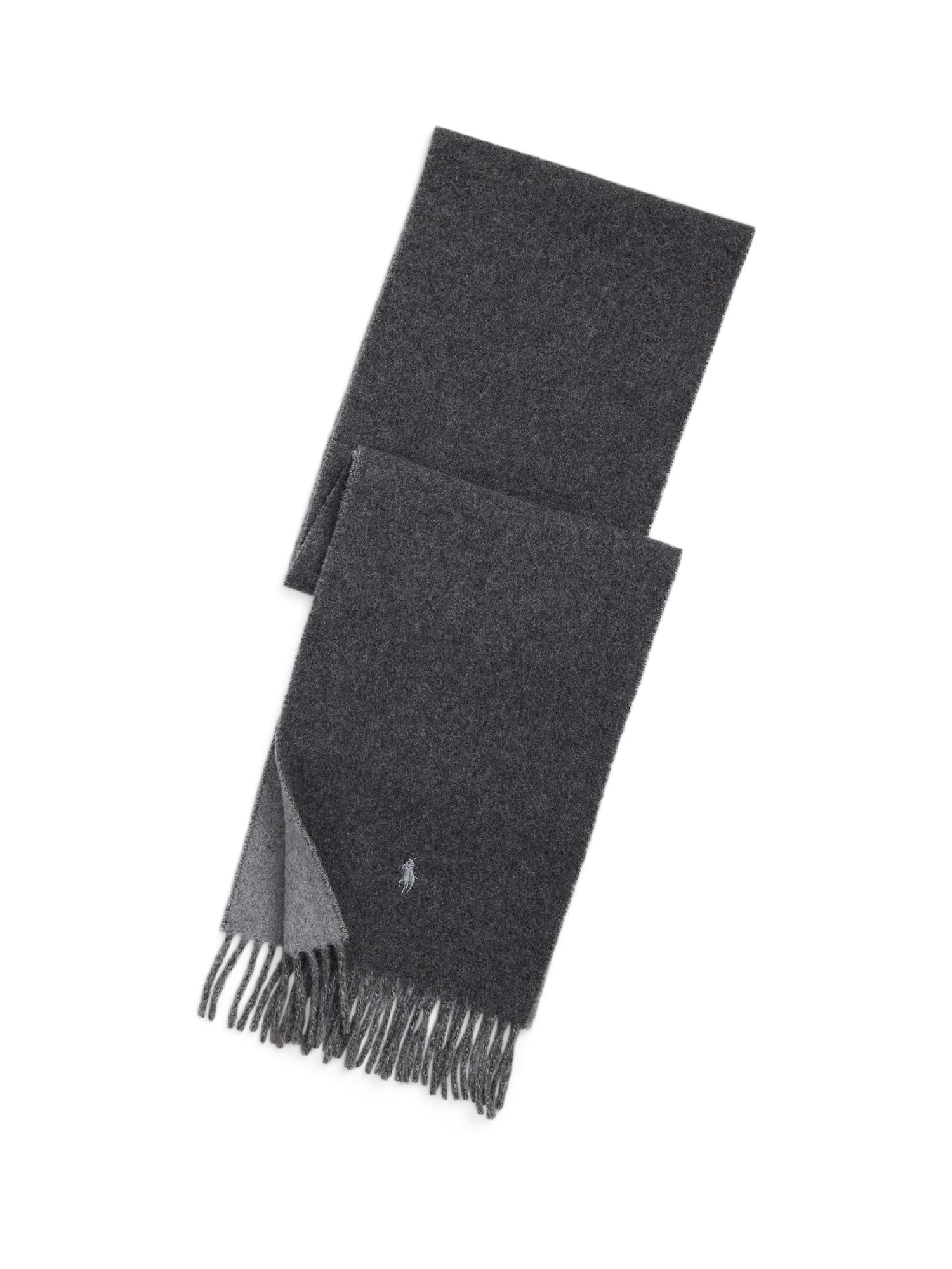 Écharpe réversible en laine - Dark Charcoal Heather & Classic Grey Heather