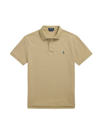 Slim Fit cotton pique polo shirt - Coastal Beige