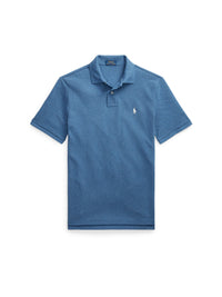 Classic cotton pique polo shirt - Fog Blue Heather