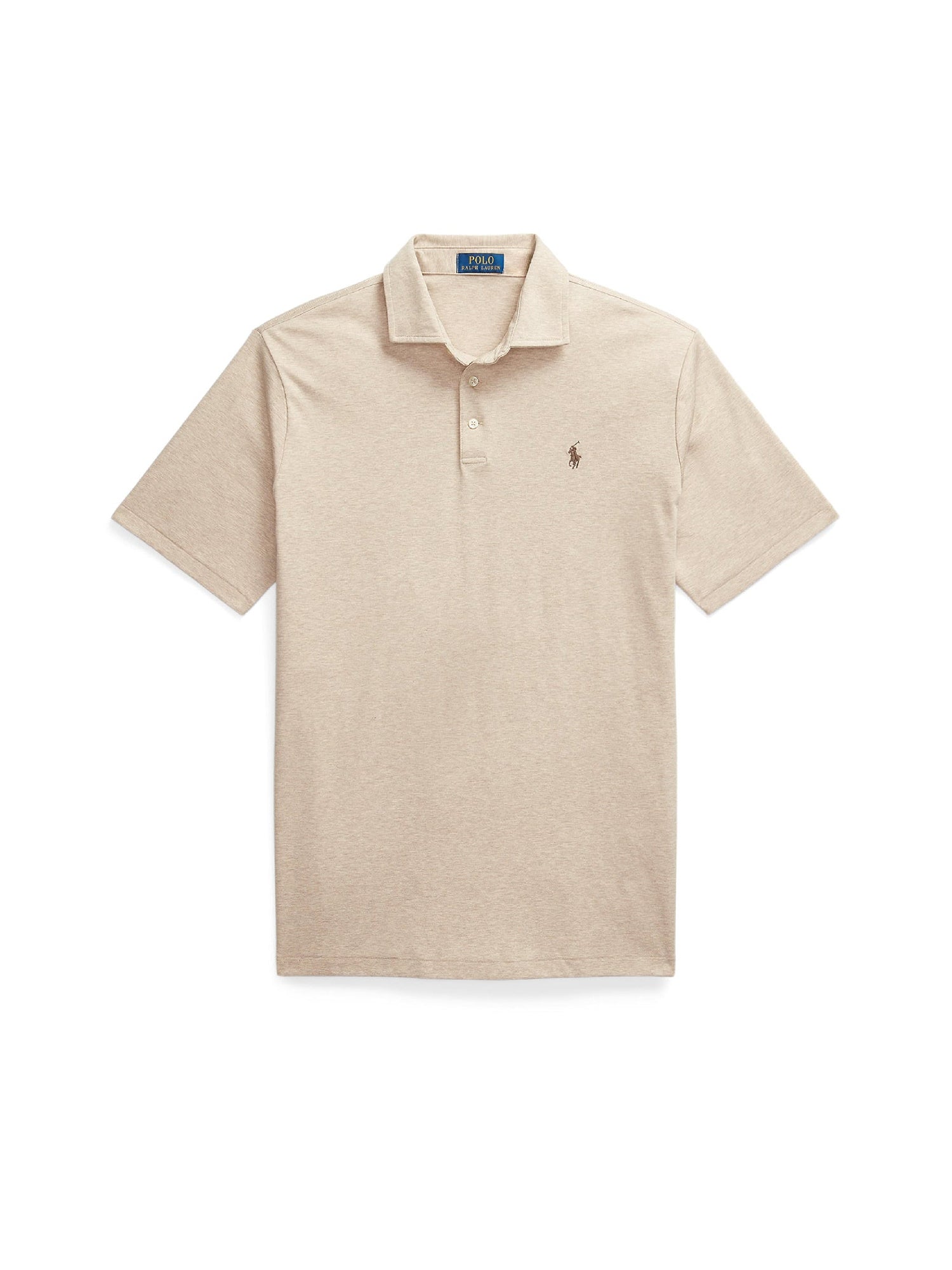 Polo coupe classique en coton doux - Sand Heather