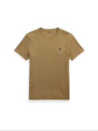 T-shirt col rond jersey Custom Slim Fit - Coastal Beige