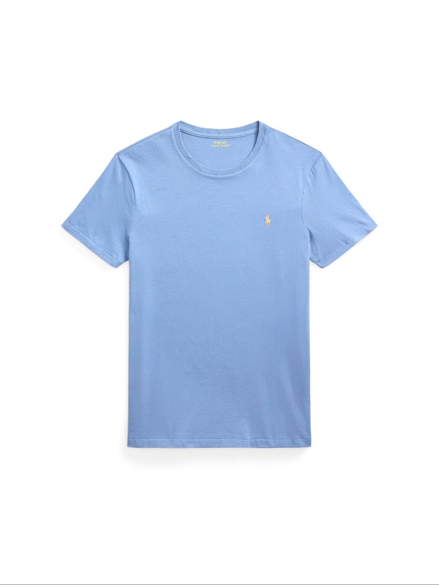 T-shirt col rond jersey Custom Slim Fit - Channel Blue