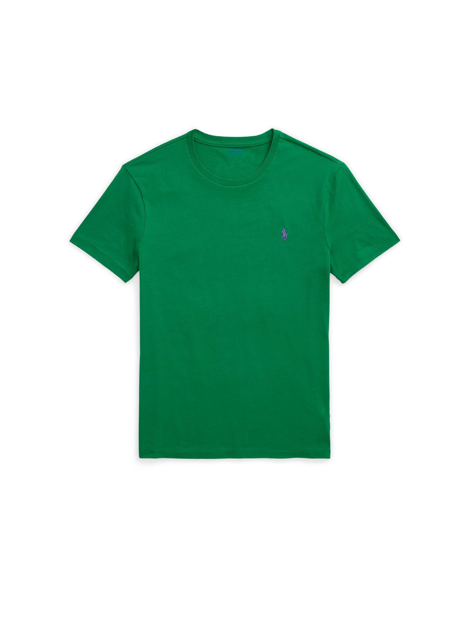 T-shirt col rond jersey Custom Slim Fit - Cruise Green