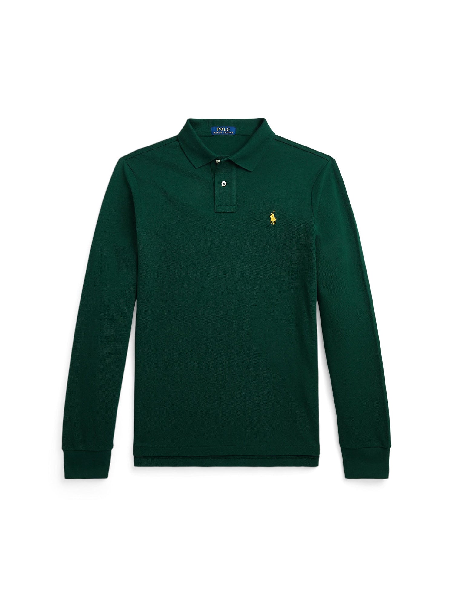 Polo coupe ajustée en piqué - Moss Agate