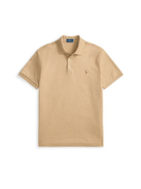 Polo en coton doux coupe ajustée - Classic Camel Heather