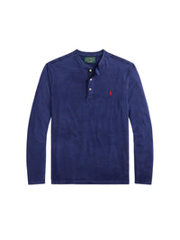 Top col tunisien en jersey flammé - Cruise Navy