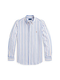 Chemise Oxford cintrée à rayures - Blue, White & Multicolore