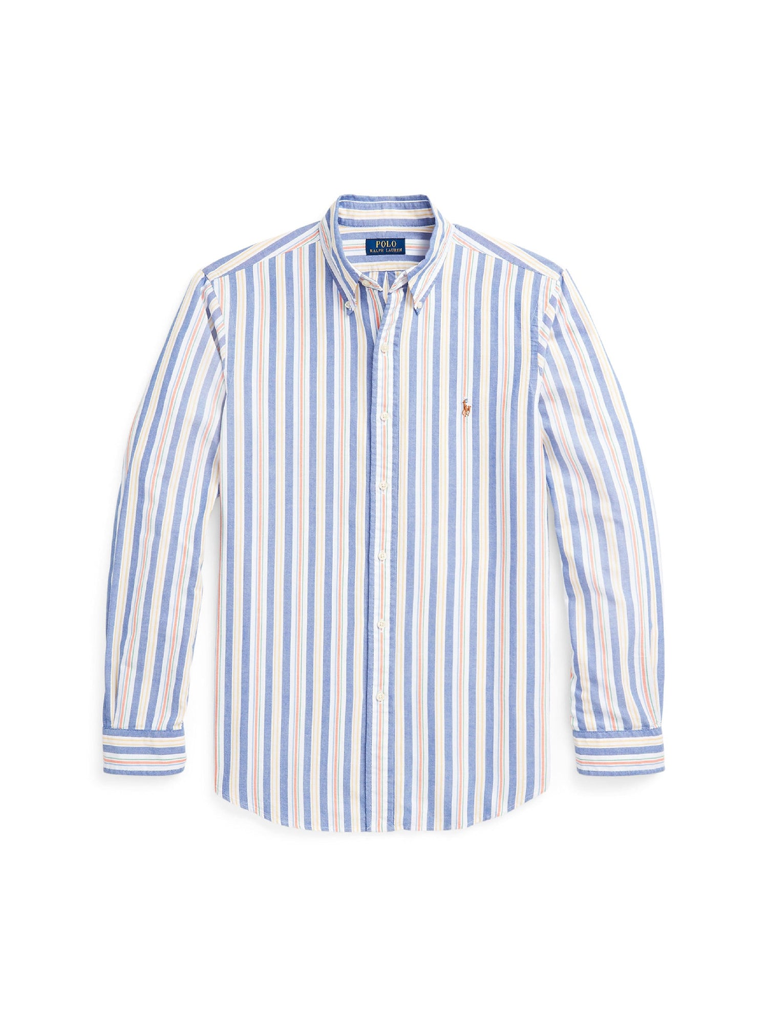 Chemise Oxford cintrée à rayures - Blue, White & Multicolore