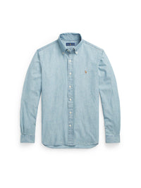 Chemise ajustée en chambray - Medium Wash