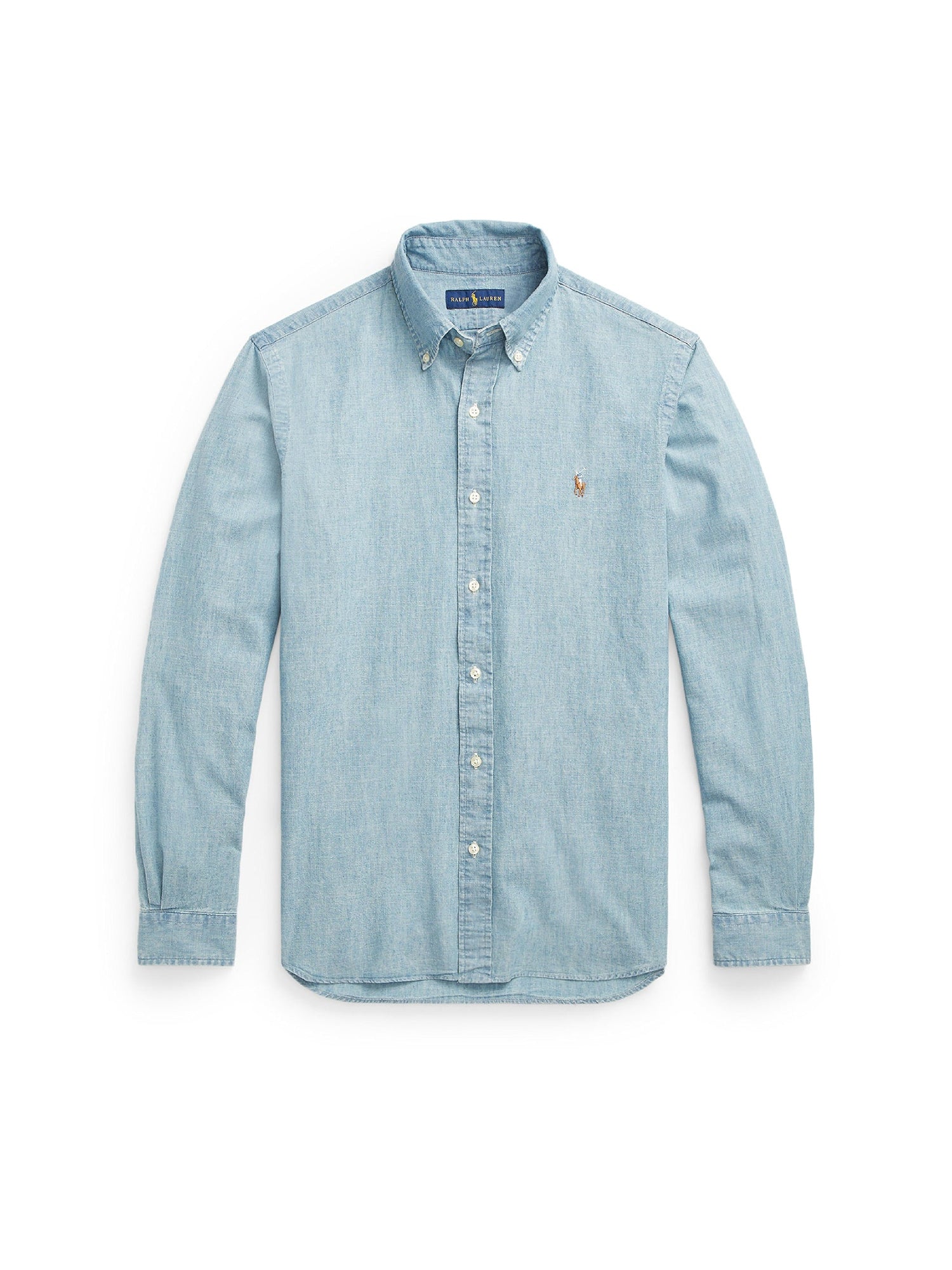Chemise ajustée en chambray - Medium Wash