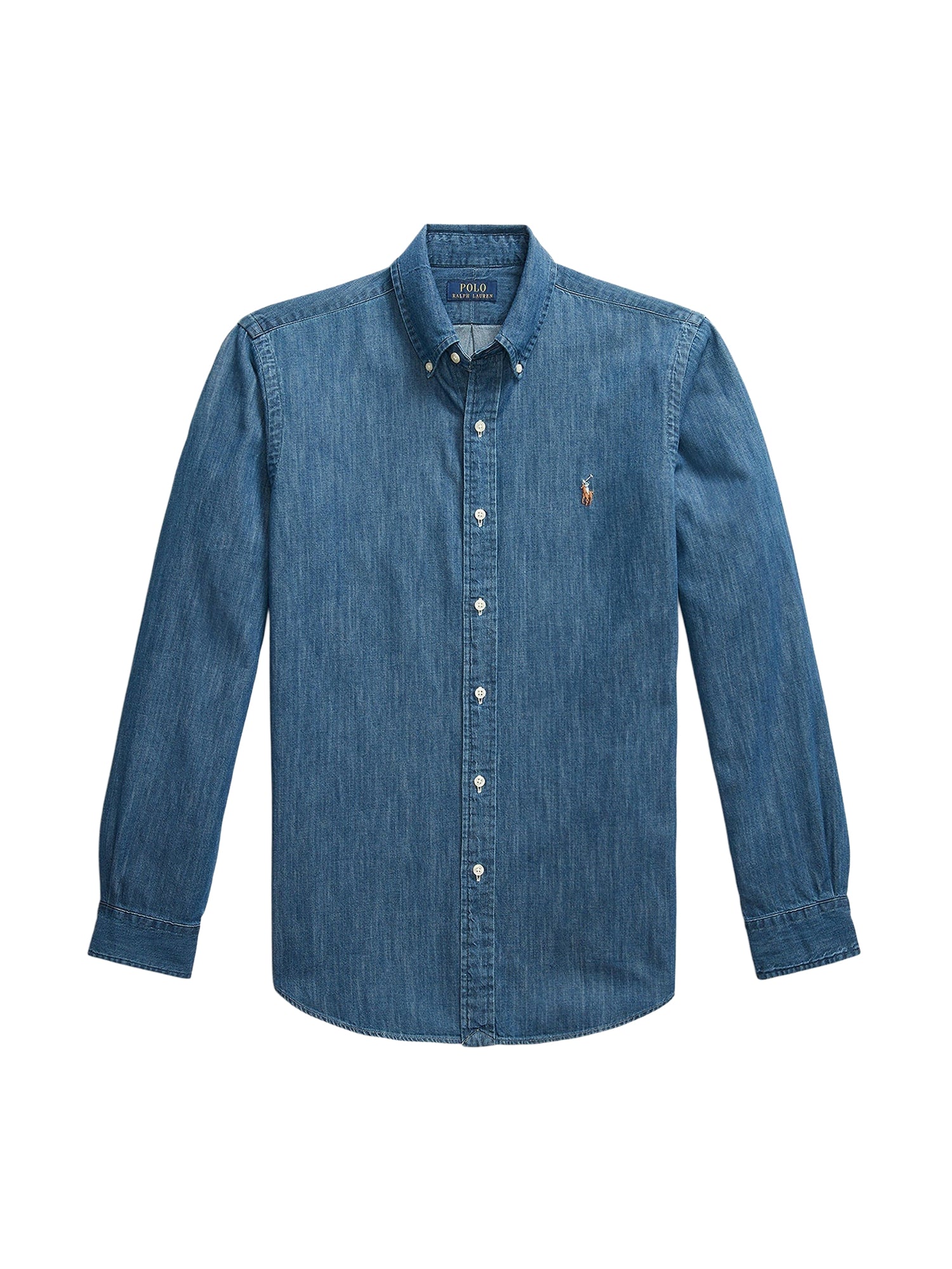 Chemise workwear ajustée en chambray - Dark Wash