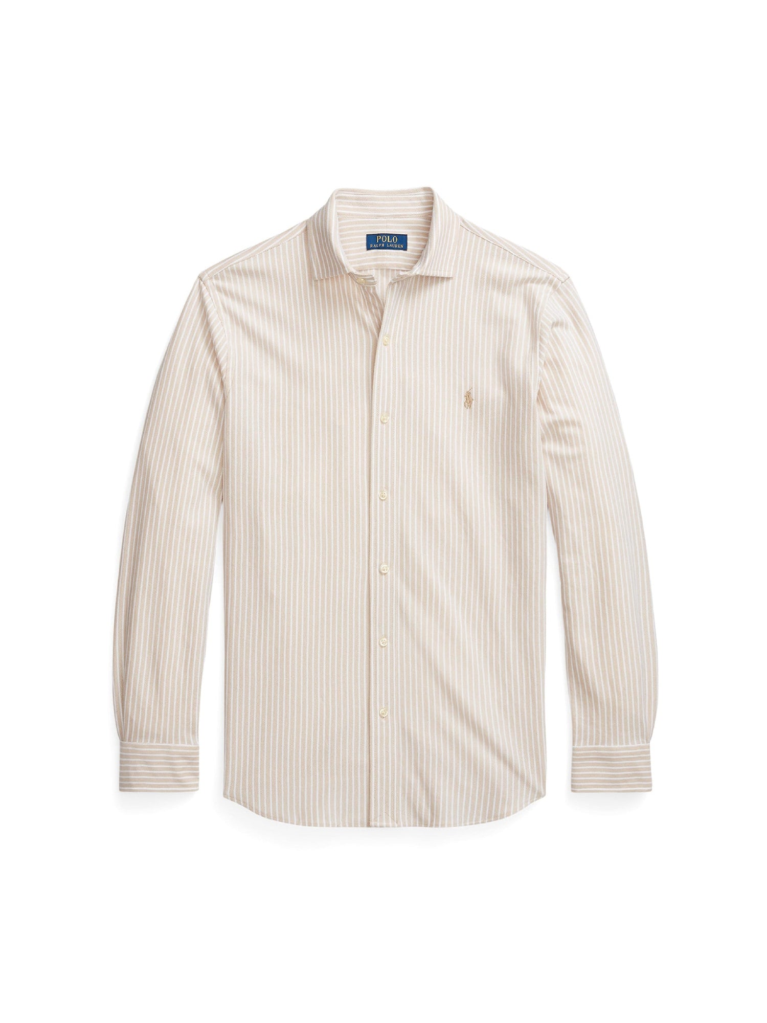 Chemise Oxford rayée coupe ajustée - Classic Tan & White