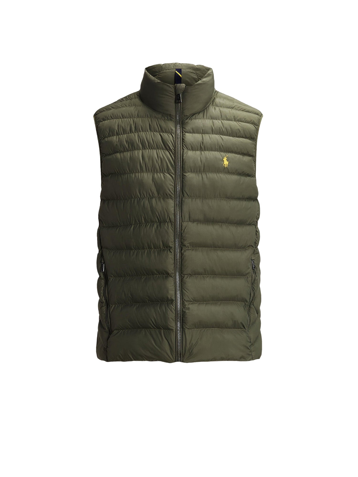 Water-repellent stowable waistcoat - Thermal Green