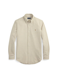 1pcs / NEW // 4338Q COASTAL BEIGE/WHITE SPORT SHIRT LONG SLEEVE SLBDPPCS