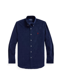 Fitted corduroy shirt - Newport Navy