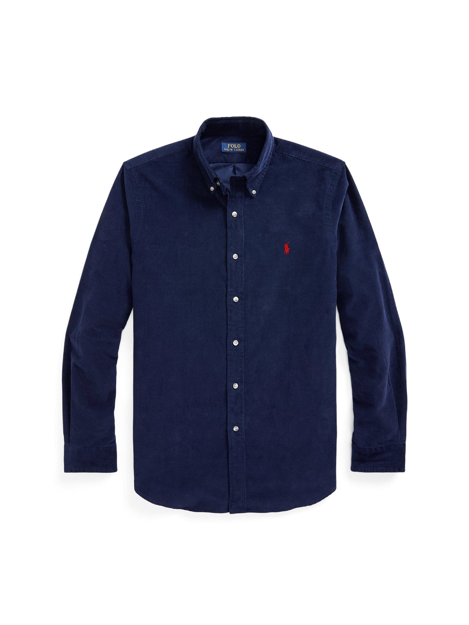 Fitted corduroy shirt - Newport Navy