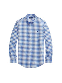 Slim Fit Shirt in stretch poplin - Blue & Multicolour