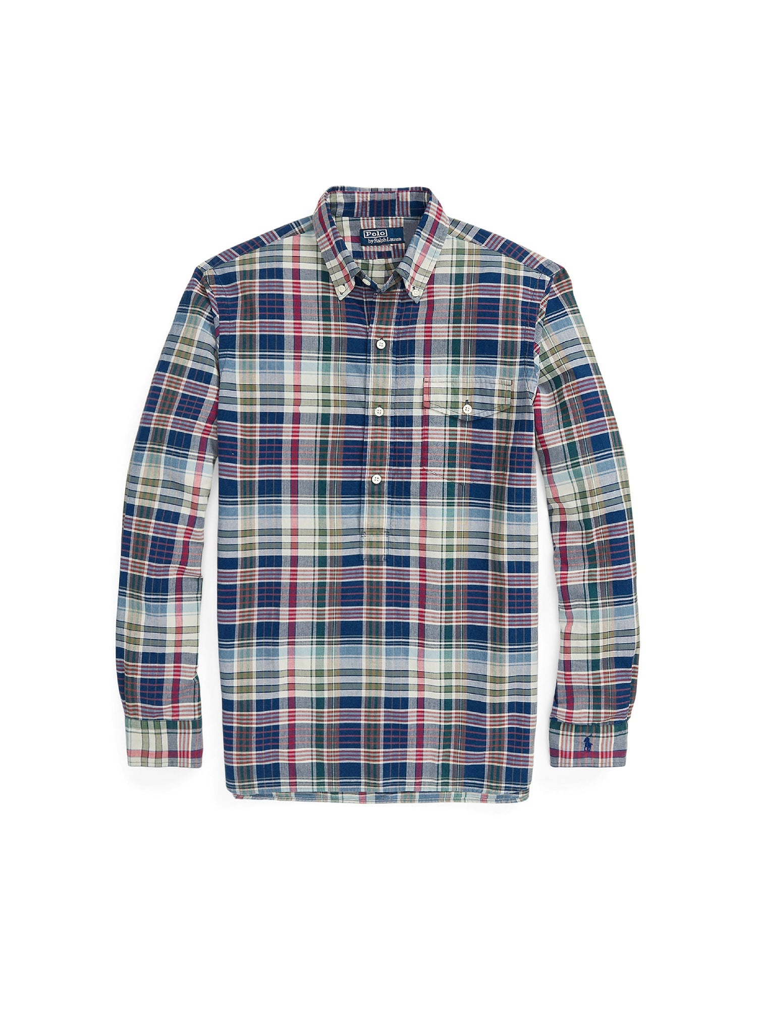 Chemise Classic Fit en coton madras - Navy, Red & Multicolore