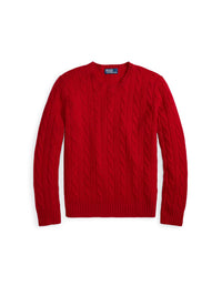 Pull iconique en cachemire torsadé - Park Ave Red