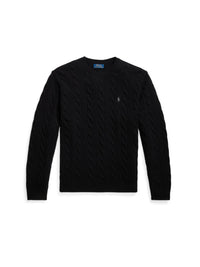 Pull en laine torsadée - Polo Black
