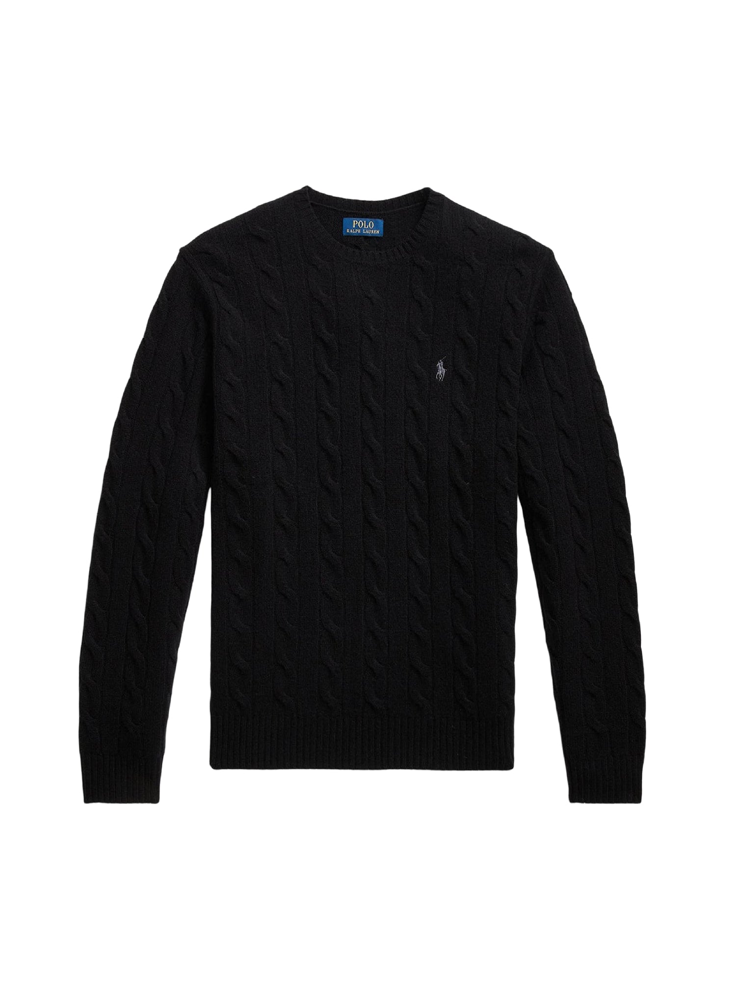 Pull en laine torsadée - Polo Black