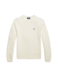 Pull en laine torsadée - Antique Cream