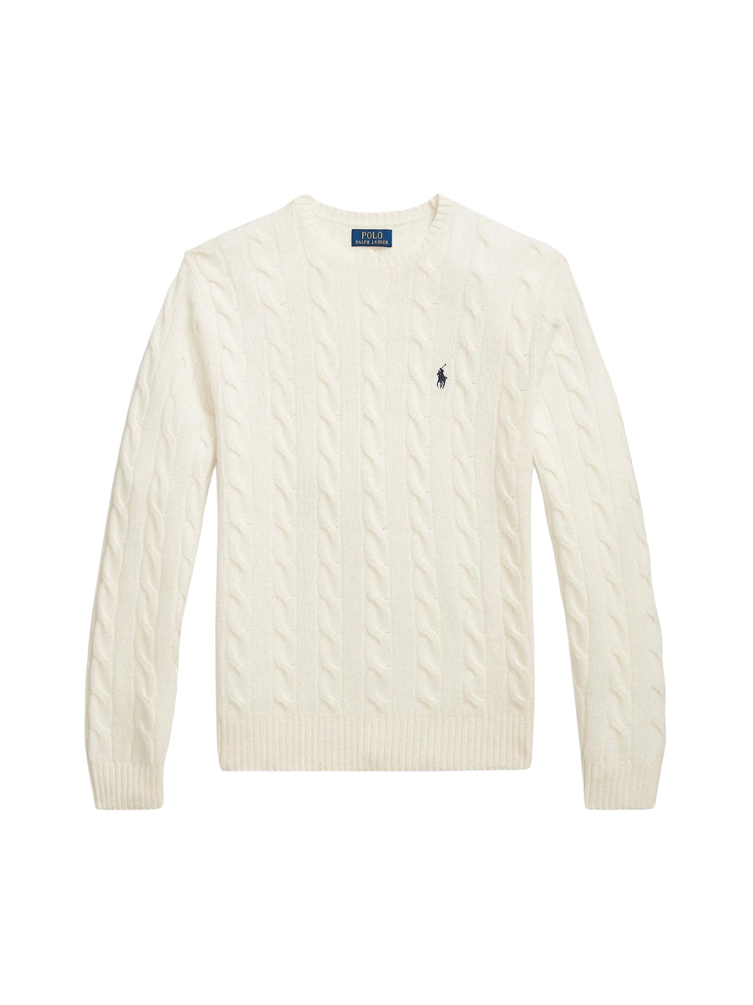 Pull en laine torsadée - Antique Cream