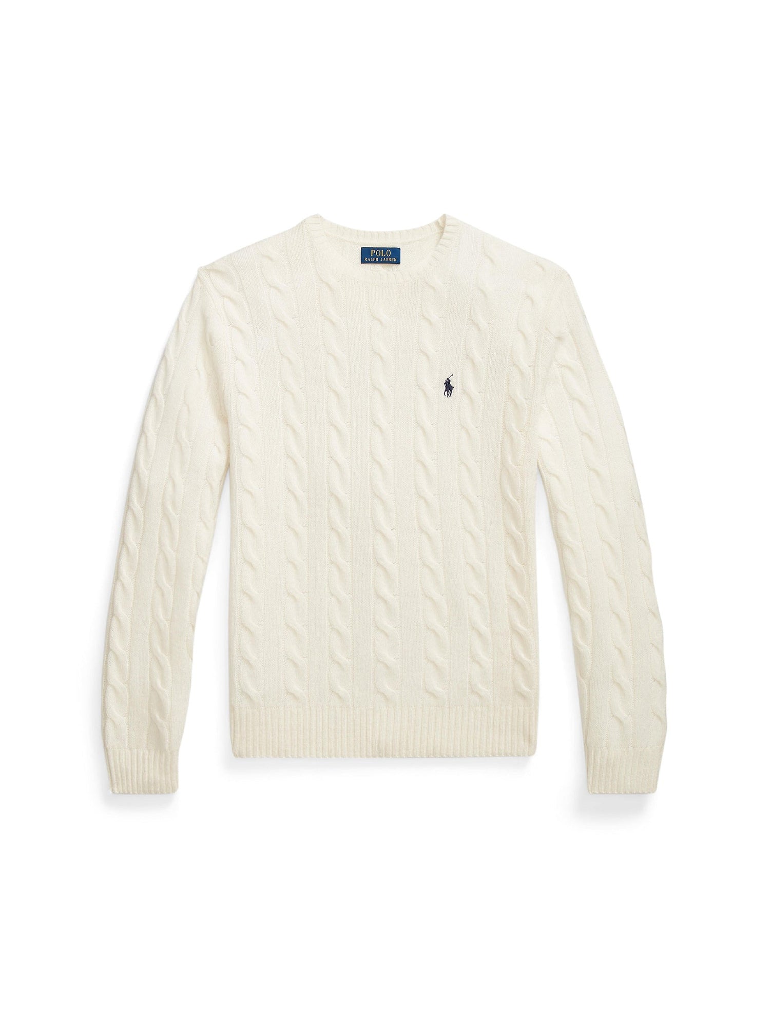 Pull en laine torsadée - Antique Cream