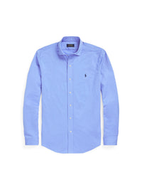 Chemise à col évasé en jersey  - Harbor Island Blue