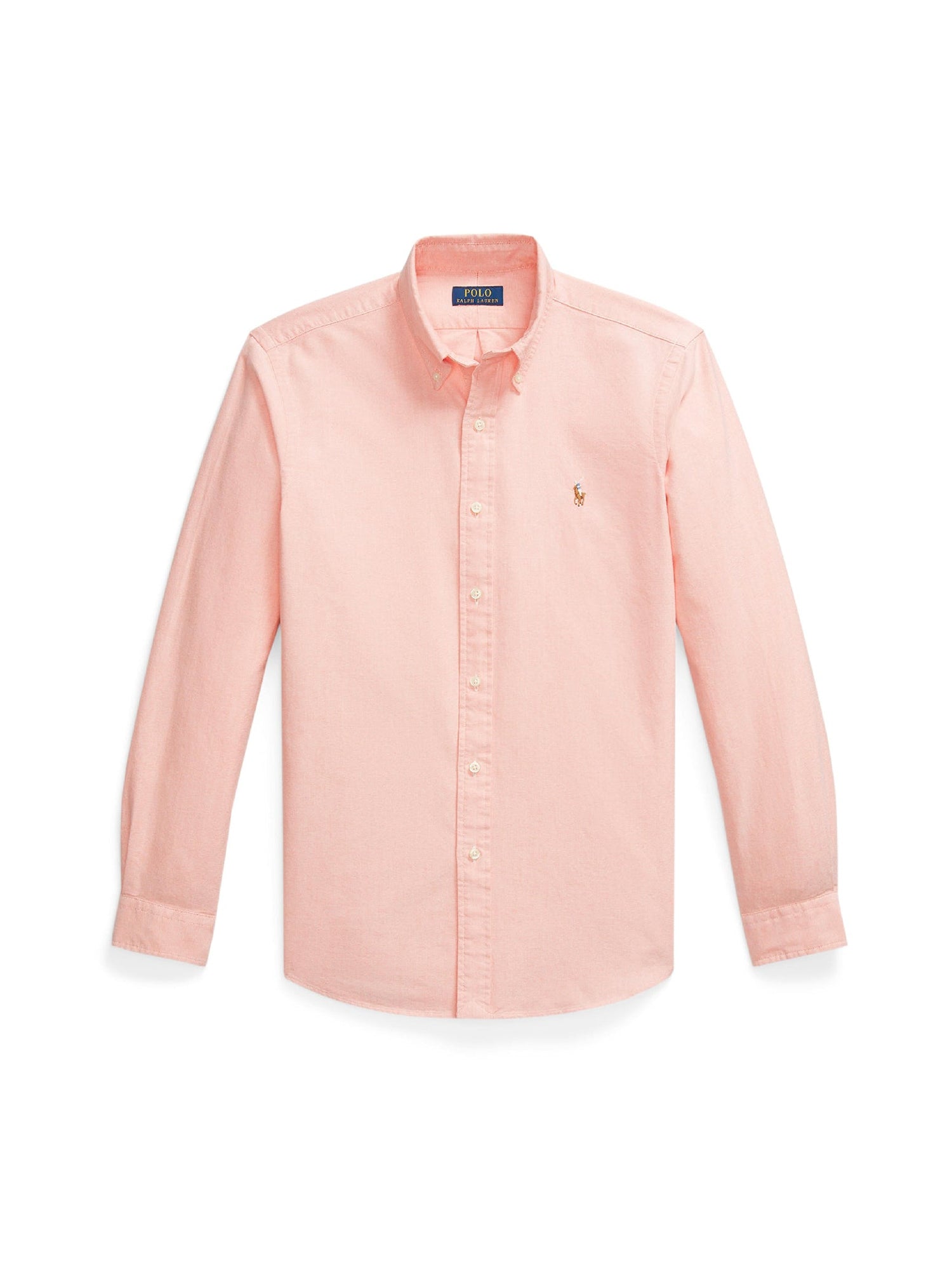 Chemise Oxford écossaise coupe classique - Orange & White