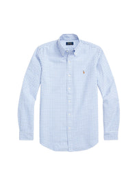 Chemise Oxford vichy ajustée - Light Blue & White