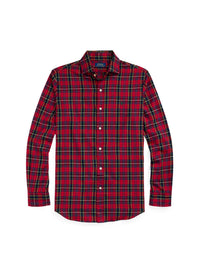 Chemise écossaise ajustée en sergé - Red, Navy & Multicolore