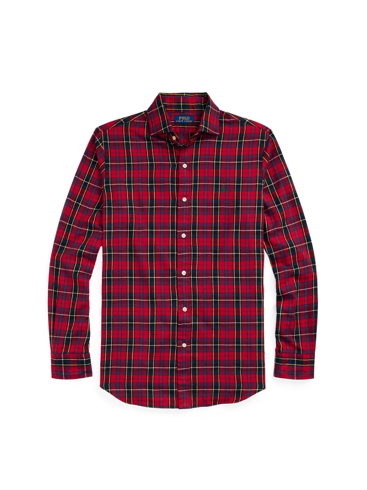 Chemise écossaise ajustée en sergé - Red, Navy & Multicolore